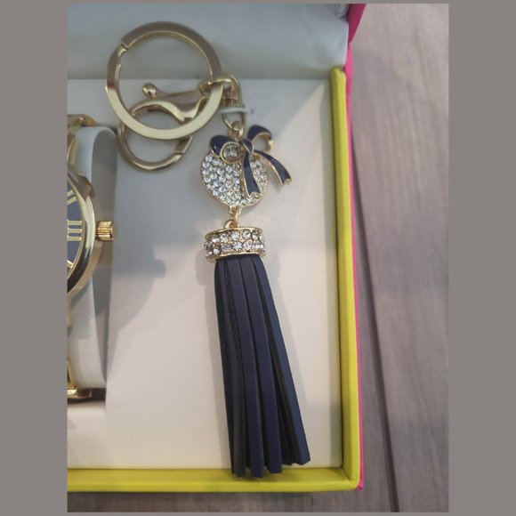 Catherine Malandrino Women's Stainless Steel Watch with Tassel Keychain – Gold - Picture 4 of 7